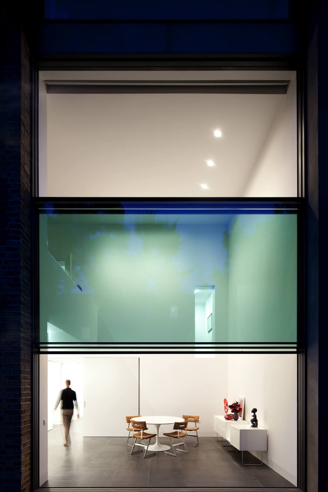 Bassett Road extension with Vitrocsa 3001 guillotine glazed façade.