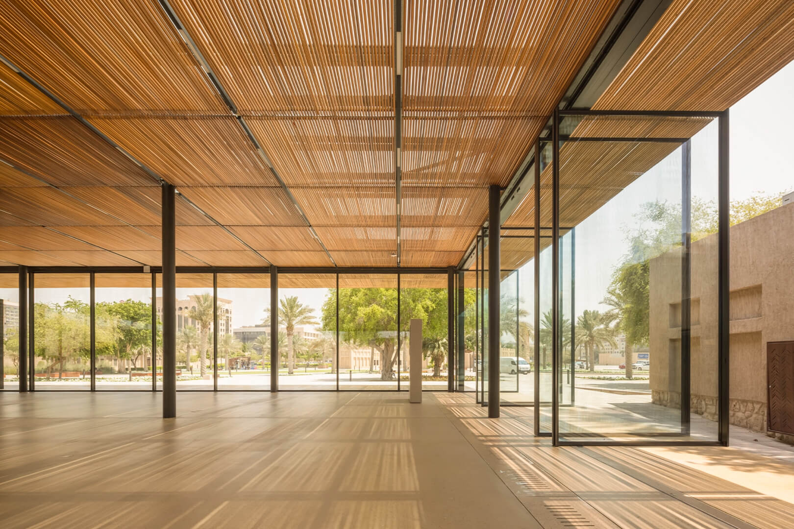 The Shindagha Welcome Pavilion by X Architects uses 41 Vitrocsa Pivoting Windows ( 2.2m x 4.3m)