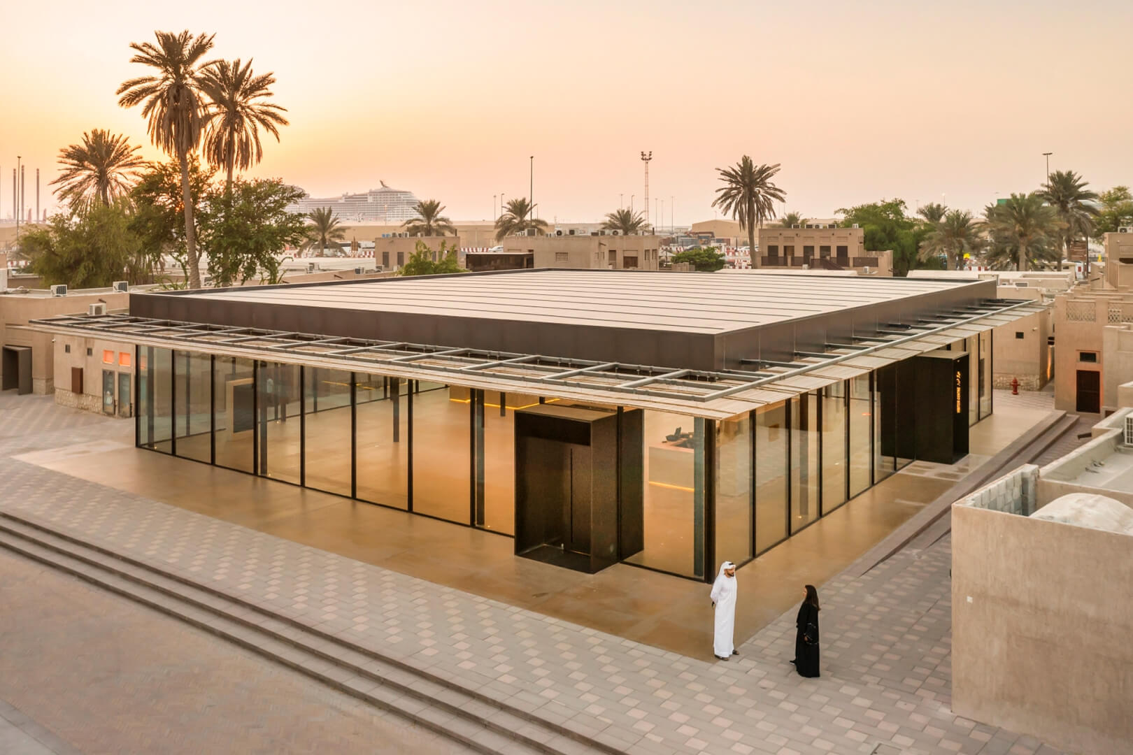 The Shindagha Welcome Pavilion by X Architects uses 41 Vitrocsa Pivoting Windows ( 2.2m x 4.3m)