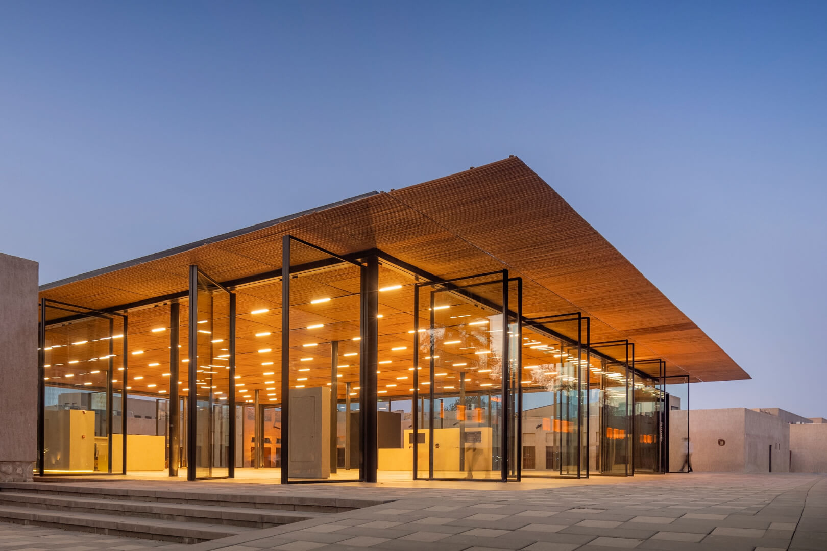 The Shindagha Welcome Pavilion by X Architects uses 41 Vitrocsa Pivoting Windows ( 2.2m x 4.3m)