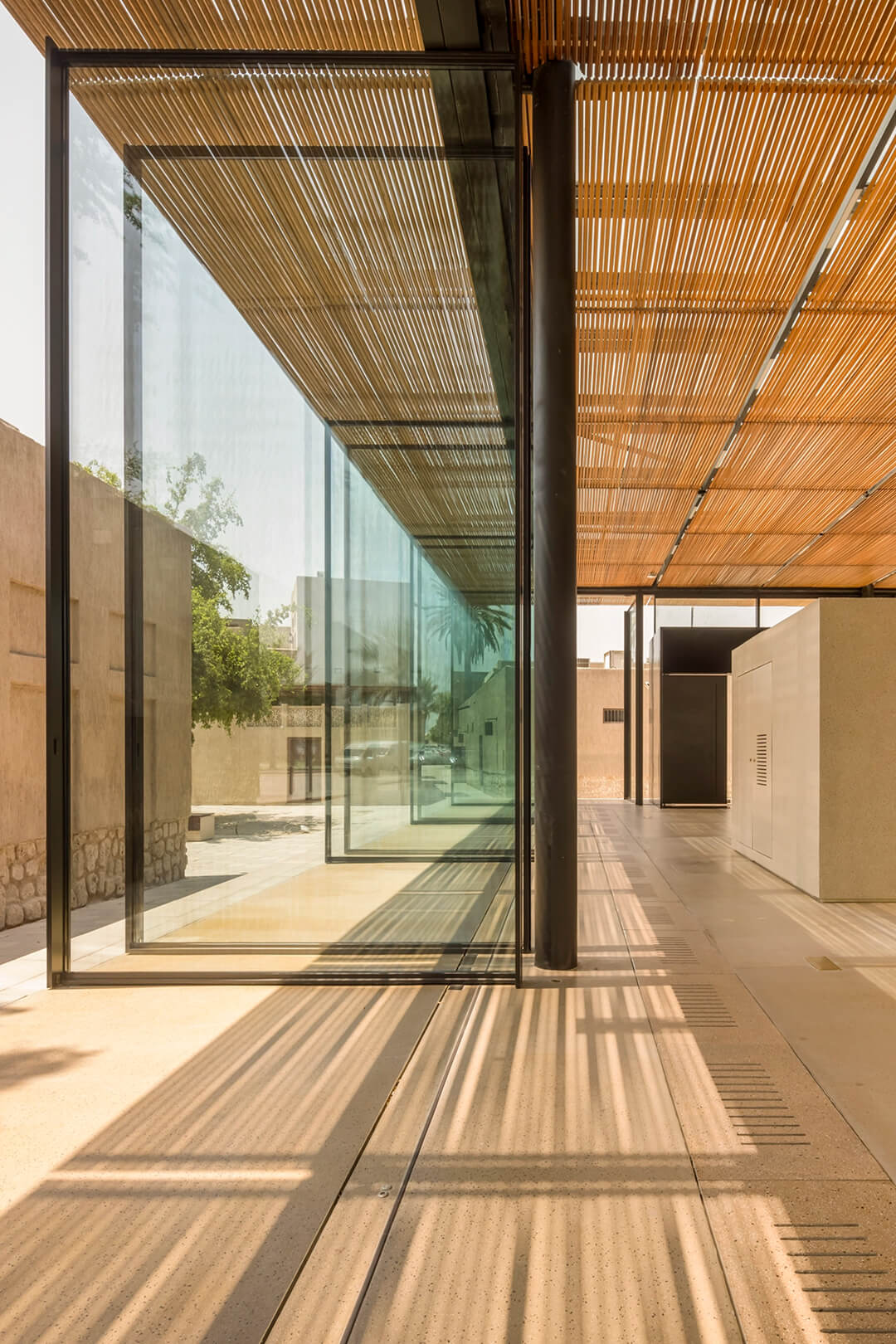 The Shindagha Welcome Pavilion by X Architects uses 41 Vitrocsa Pivoting Windows ( 2.2m x 4.3m)