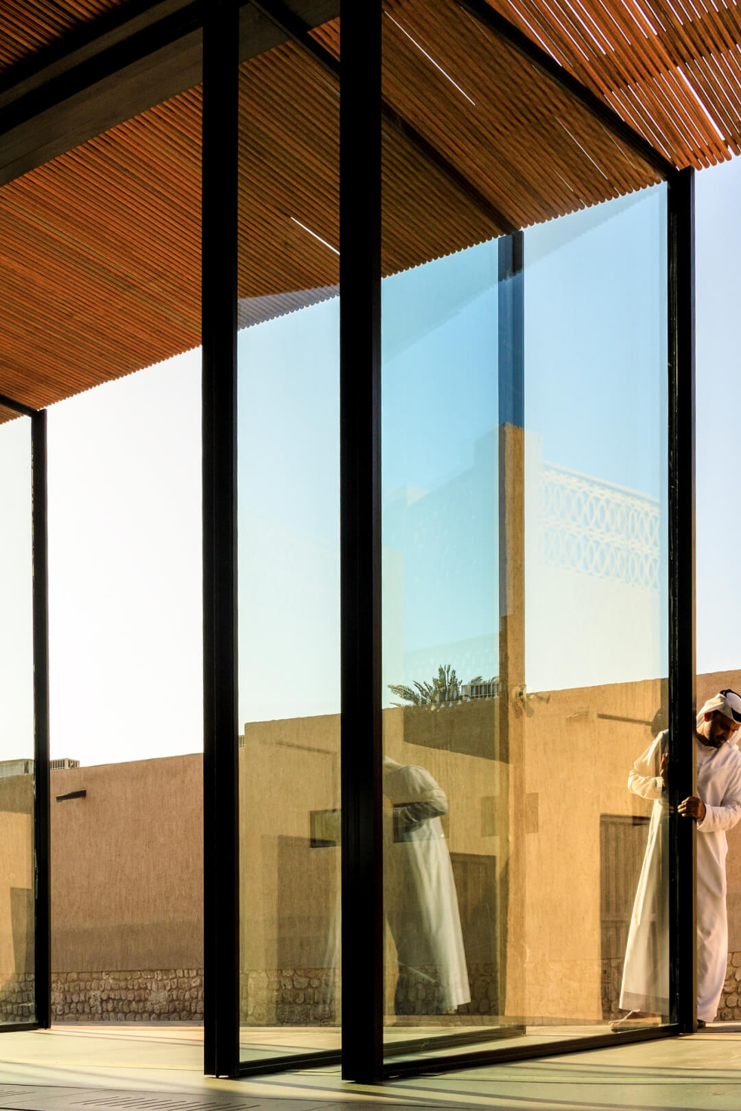 The Shindagha Welcome Pavilion by X Architects uses 41 Vitrocsa Pivoting Windows ( 2.2m x 4.3m)