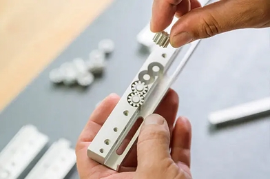 Each part are custom-designed and manufactured, then individually fine-tuned.